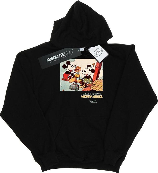 Immagine prodotto Disney Mickey Mouse Building A Building Felpa con Cappuccio Uomo (M)