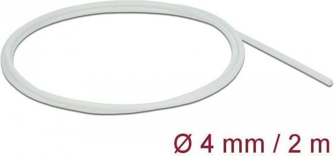 Actual product image Delock Protective hose fiberglass braid 2 m x 4 mm white (Cable conduit, 200 cm)