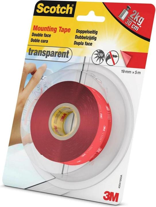 Produktbild Scotch Scotch-Fix Transparentes Montageband (19 mm)