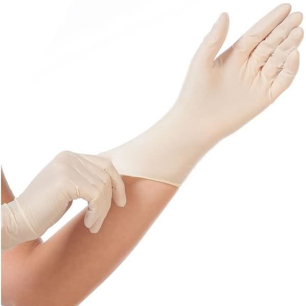 Produktbild Hygonorm Latex-Handschuh "GRIP LIGHT", M, weiá, puderfrei (M)