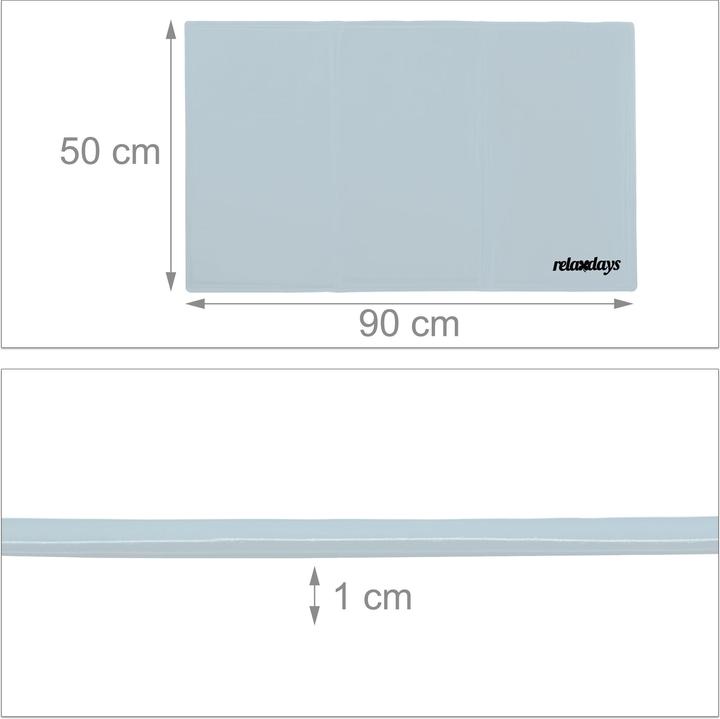 Immagine prodotto Relaxdays Tappetino di raffreddamento per cani, grigio (Cane)