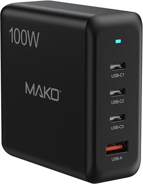 Produktbild Mako GaN2 EU Mains Charger USB-C/C/A (100 W)