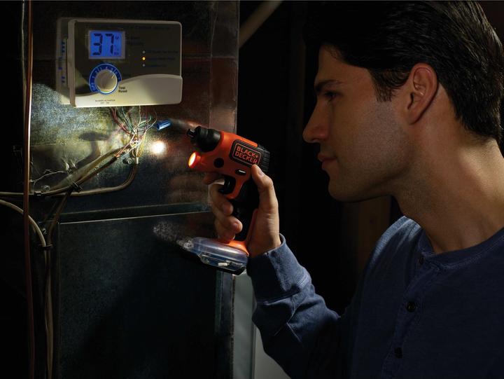 Actual product image Black & Decker Cordless screwdriver (Rechargeable battery operated)
