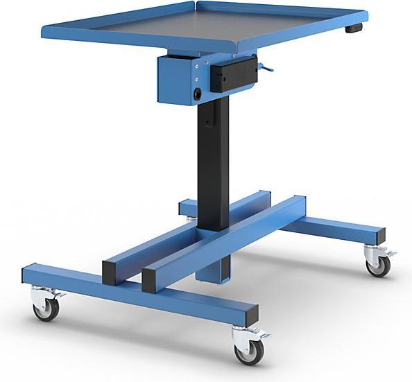 Actual product image eurokraft pro Material stand, electric, platform LxW 800 x 600 mm, with tray. (60 cm, 80 cm)