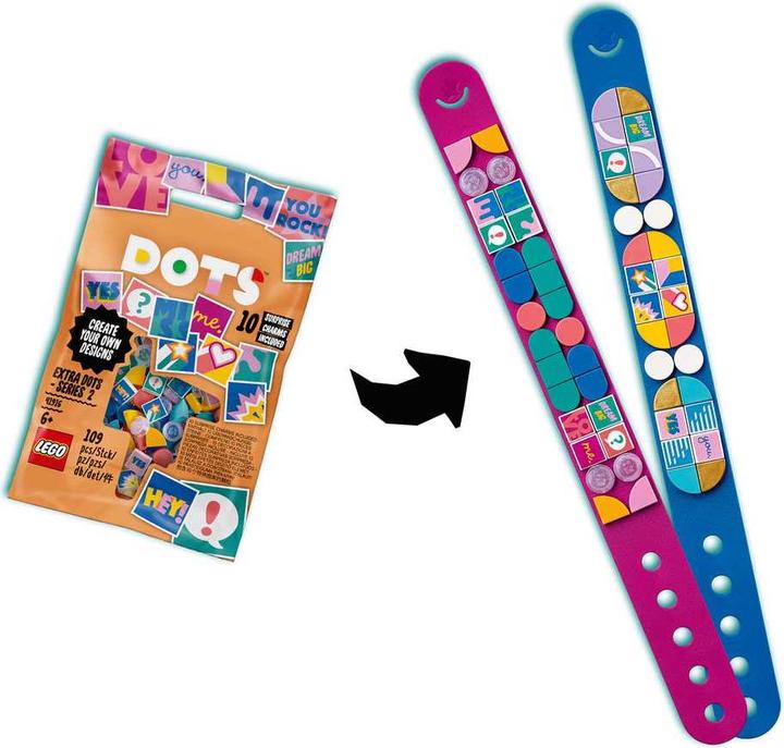 Produktbild LEGO Armband Ergänzungsset Comic (41916, LEGO Dots)
