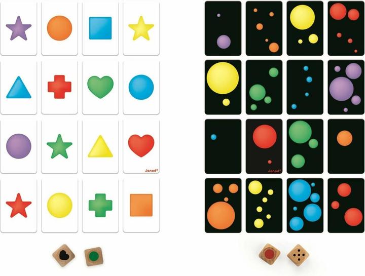 Actual product image Janod Quick Colors card game