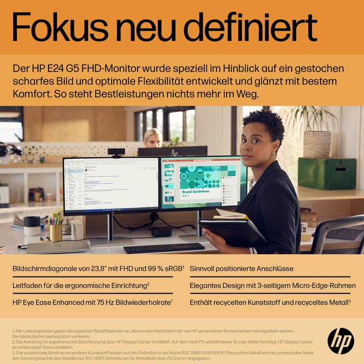 Produktbild HP E24 G5 (1920 x 1080 Pixel, 23.80")