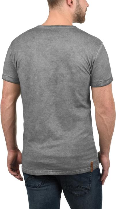 Immagine prodotto Solid Tihn T-Shirt A Maniche Corte Maglietta Da Uomo Con Collo Grandad In Cotone 100% (XL)