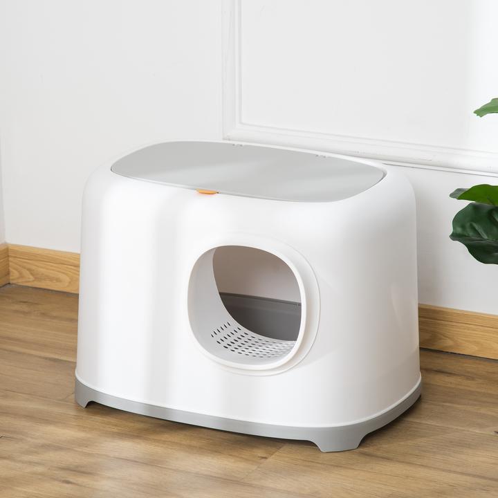 Image du produit PawHut Bac à litière au design compact (Bac à litière fermé)