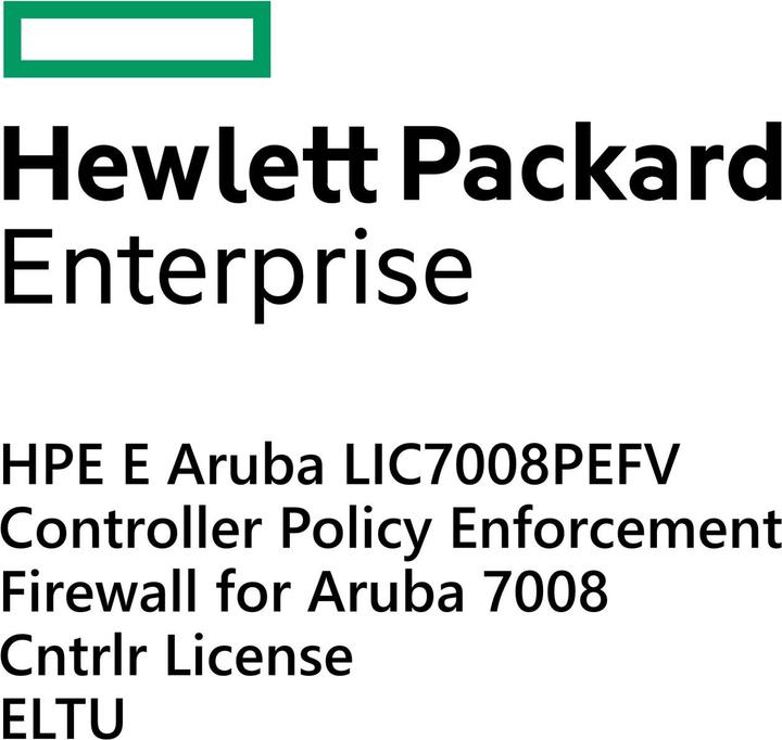 Image du produit HPE E Aruba LIC-7008-PEFV Controller Policy Enforcement Firewall for Aruba 7008 Cntrlr License E-LTU (1 Dispositifs)