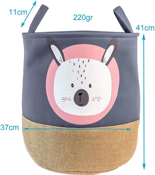 Produktbild Intirilife Aufbewahrungskorb Kinder für Wäsche Spielzeug (1 x, 37 x 37 x 41 cm)