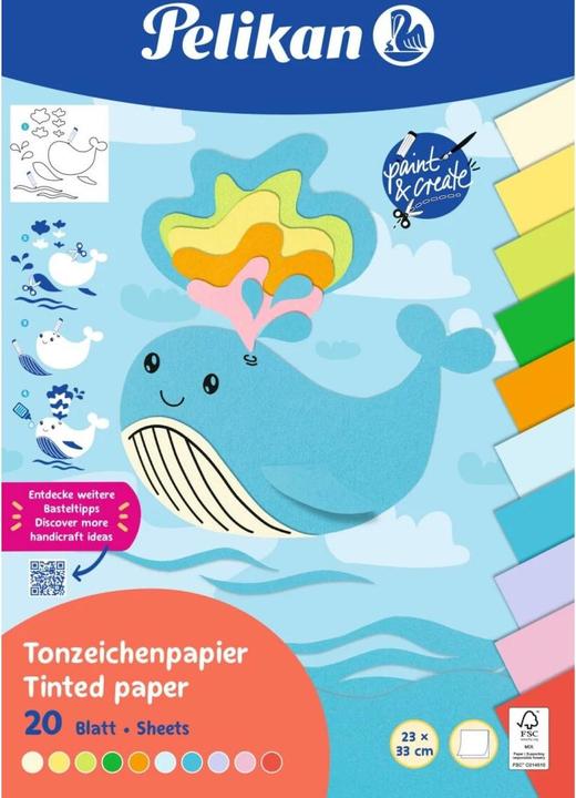 Image du produit Pelikan Bloc de papier toner TZPB, 20 feuilles, 23x33cm, Summer (120 g/m², 1 x)