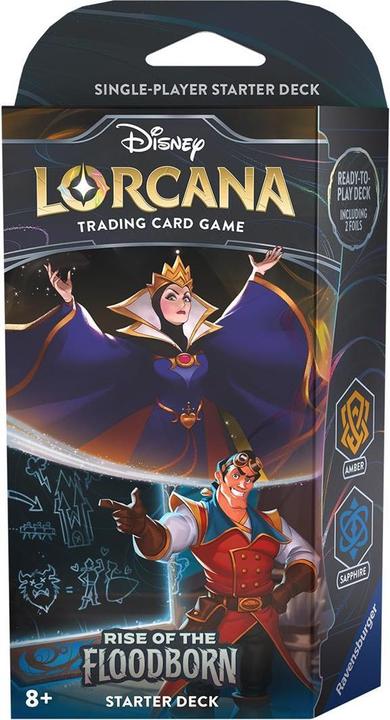 Disney Lorcana - Rise of the Floodborn: Starter Decks (Amber / Sapphire) (English, Deck)