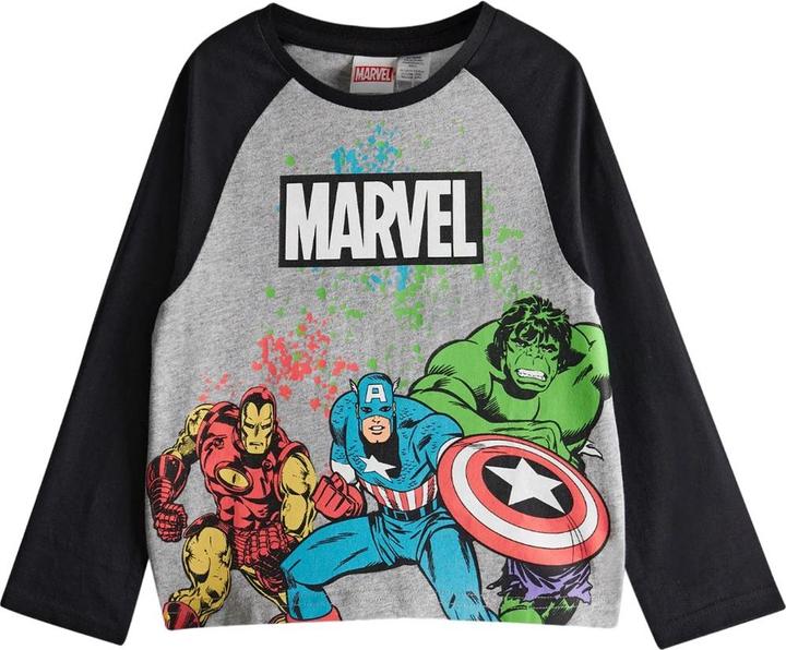 Actual product image Marvel Boys Printed Long Pyjama Set (128)