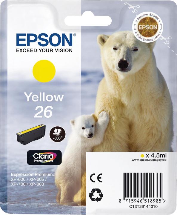 Image du produit Epson 26 Claria Premium (Y)