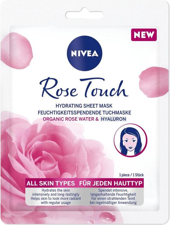 Produktbild NIVEA Rose Touch Feuchtigkeitsspendende Tuchmaske (221 ml)