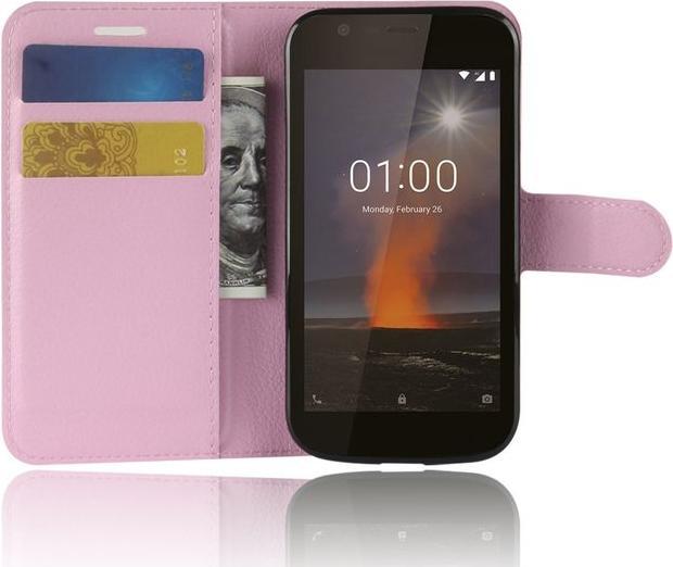 Produktbild MU Classic Litchi Leder Bookcover Series (Nokia 1)