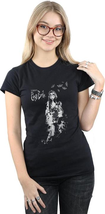 Actual product image Corpse Bride Womens/Ladies Distressed Bride Cotton T-Shirt (XXL)