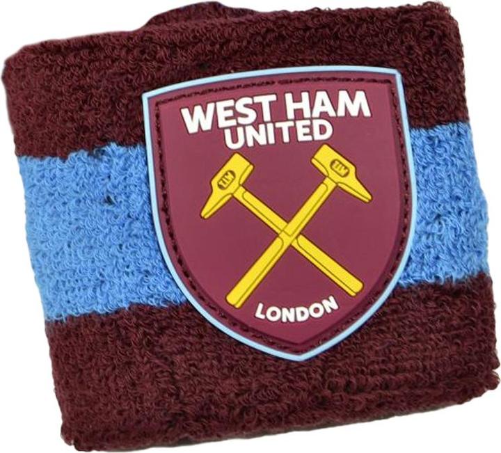 Immagine prodotto West Ham United FC Polsino in cotone Crest unisex per adulti (confezione da 2) (100% materiale sintetico)