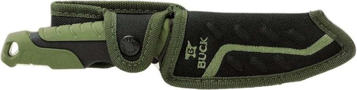 Produktbild Buck Gürtelmesser 656 PURSUIT, Stahl AISI 420HC, Full Tang, GFK-Nylon-/Versaflexgriff, schwarz-grün (12.50 cm)