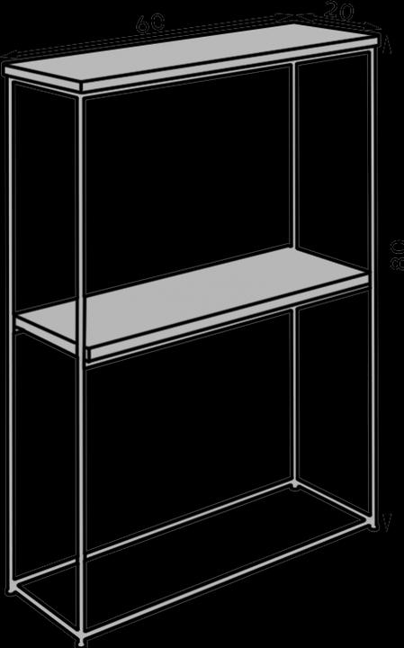 Actual product image ADRK Furniture Velo console table (60 x 20 x 80 cm)