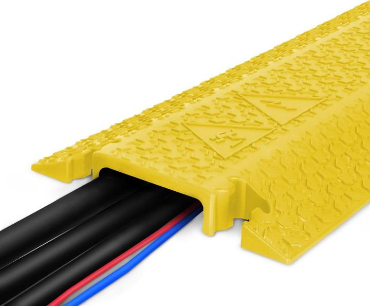 Actual product image Defender XPRESS 100 YEL R - XPRESS drop-over cable bridge 100mm retail, yellow (Cable bridge, 10 cm)