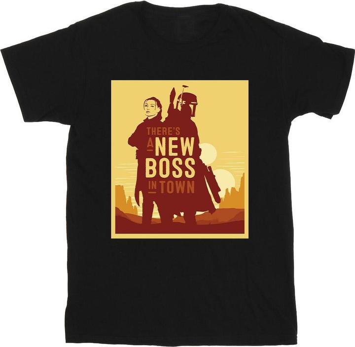 Produktbild Star Wars The Book Of Boba Fett New Boss Sun Silhouette TShirt (L)