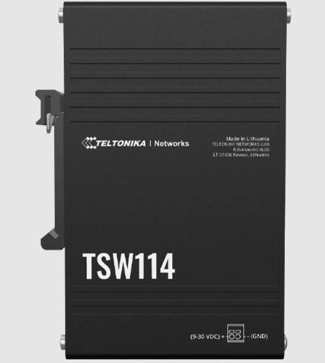 Produktbild Teltonika TSW114, Schalter mit integrierter DIN-Schienenhalterung (5 Ports)