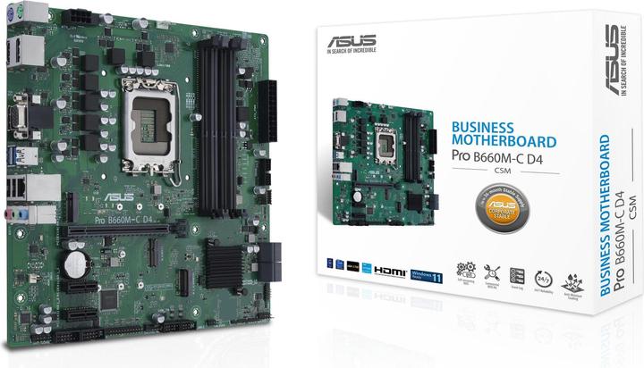 Image du produit ASUS PRO B660M-C D4 CSM (LGA 1700, Intel B660, mATX)