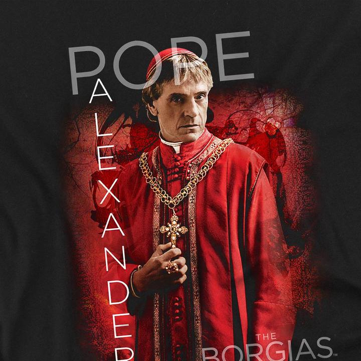 Actual product image The Borgias Unisex Adult Pope Alexander VI T-Shirt (S)
