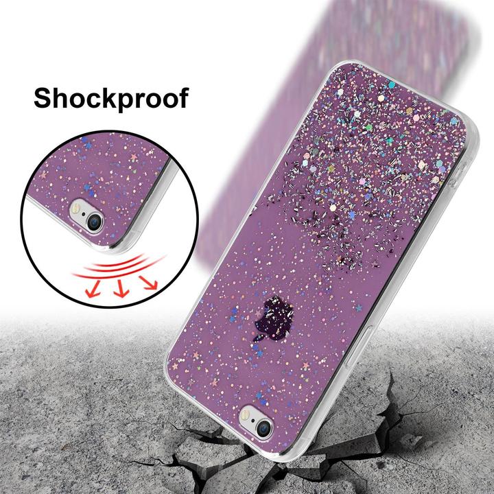 Actual product image Cadorabo TPU cover sparkling glitter (Apple iPhone 6)