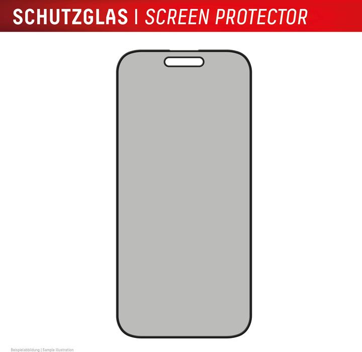 Actual product image Displex Privacy Glass, Privacy Full Cover Panzerglas (1 Piece, Apple iPhone 16)