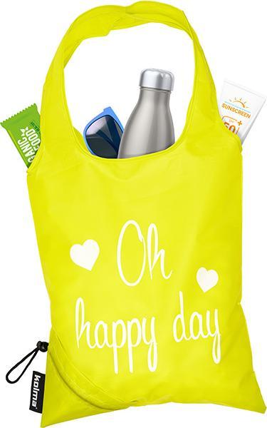 Produktbild Kolma Einkaufstasche RPET "Oh happy day" gelb