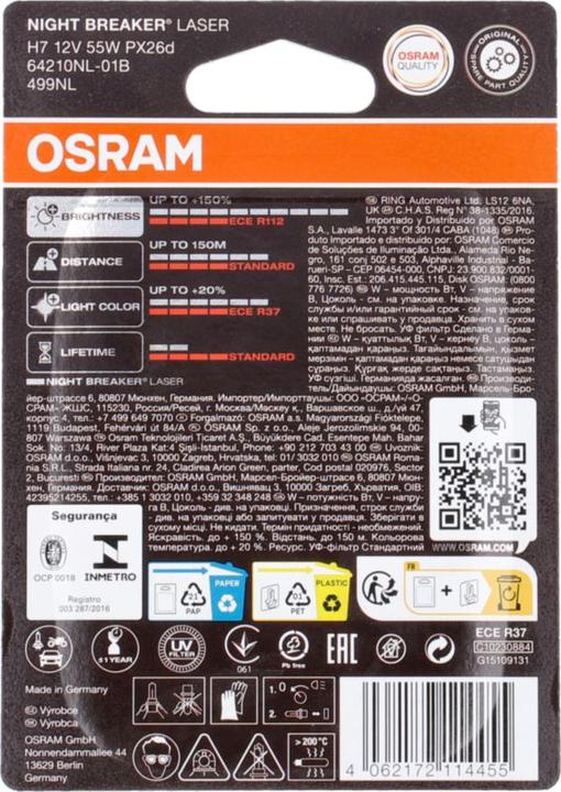 Immagine prodotto Osram Interruttore notturno (H7)