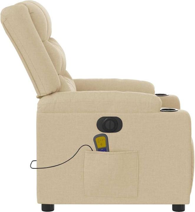 Produktbild VidaXL Massagesessel Elektrisch Creme Stoff