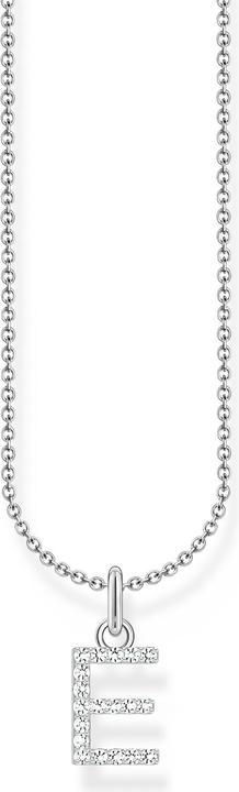 Produktbild Thomas Sabo Kette mit Buchstaben-Anhänger E Silber (925er Silber, 38 - 45 cm)