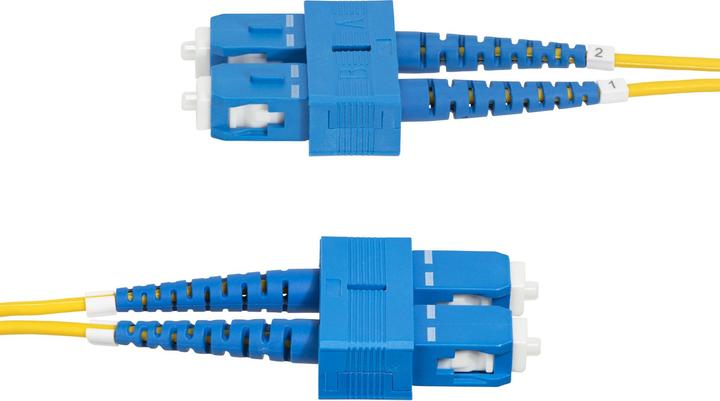 Produktbild StarTech com 10 Meter LWL Patchkabel SC SC (UPC) Singlemode OS2 Duplex, 9/125µm, 40G/100G, Biegeunem (CAT6, 10 m)