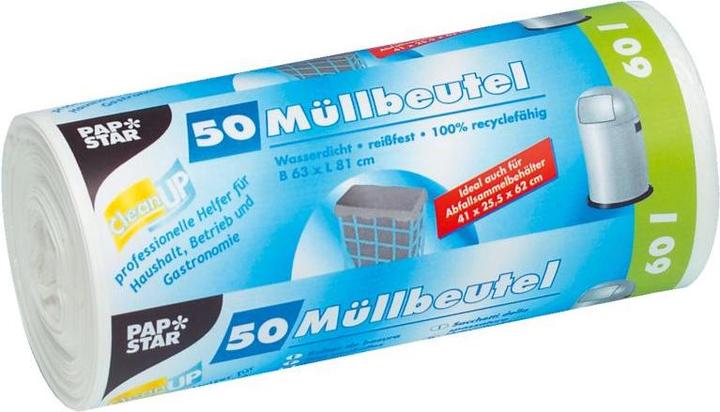 Papstar Müllbeutel (50 x, 60 l)