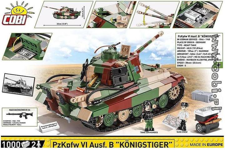 Actual product image Cobi Battle wagon VI Ausf. B King Tiger