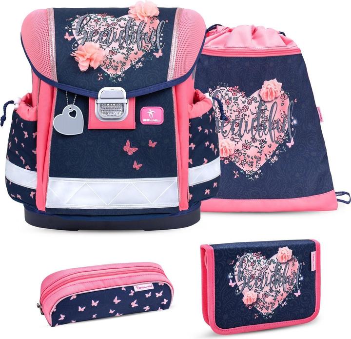 Immagine prodotto Belmil CLASSY Schulrucksack-Set Beautiful Flowers (19 l)