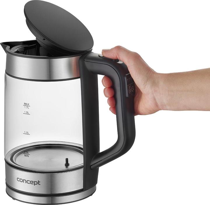 Produktbild Concept Czajnik Czajnik elektryczny szklany z regulacjš temperatury 1,7l RK4067 (1.70 l)