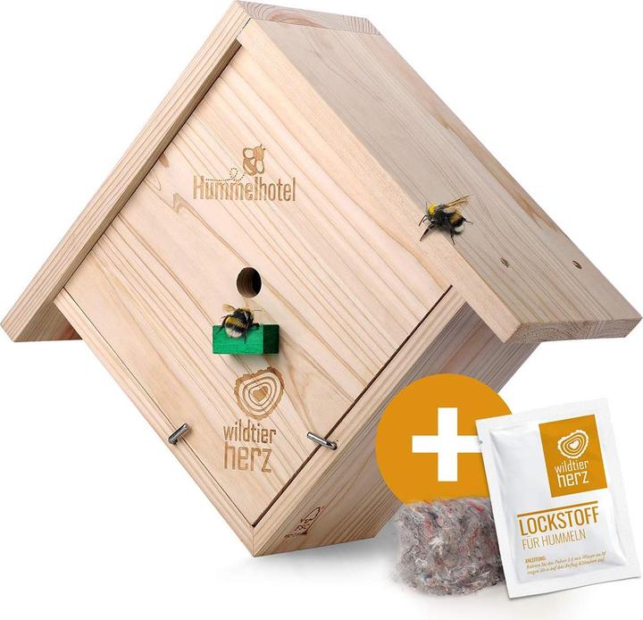 Actual product image Wildtier Herz Bumblebee hotel to hang (Bumblebees)