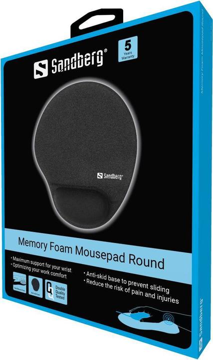 Produktbild Sandberg Memory Foam Mousepad Round (S)