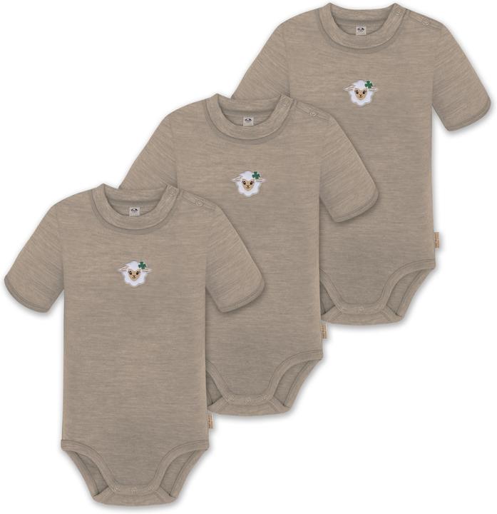 Normani 3er Set Baby Merino Kurzarmbody „Tihoi" - 9311