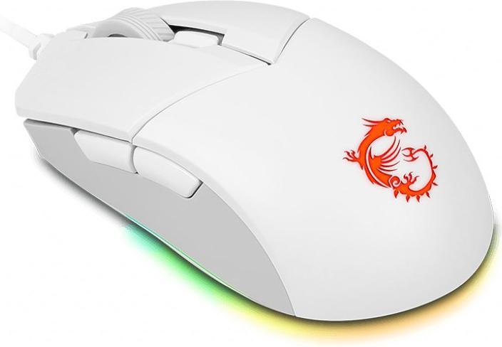 Actual product image MSI Clutch GM11 WHITE Gaming,USB (Cable)