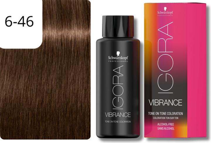 Actual product image Schwarzkopf Igora Vibrance - 6-46 Dark Blonde Beige Chocolate (6-46 Dark blonde Beige chocolate)