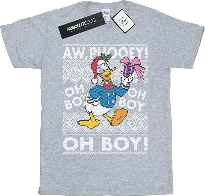 Disney Donald Duck Christmas Fair Isle TShirt (3XL)