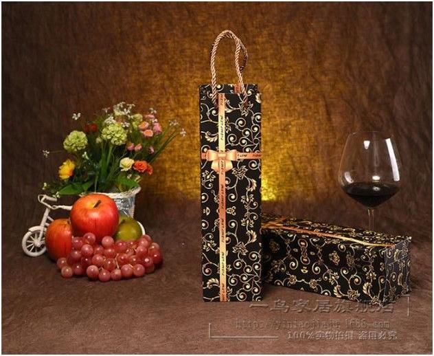 Immagine prodotto MU Style Borsa regalo per bottiglie di vino della serie Loop (set di 2) (Sacchetto, 1 x)