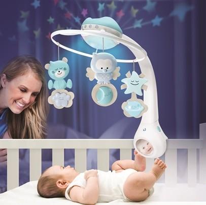 Actual product image B-Kids Infantino 3in1 blue music carousel