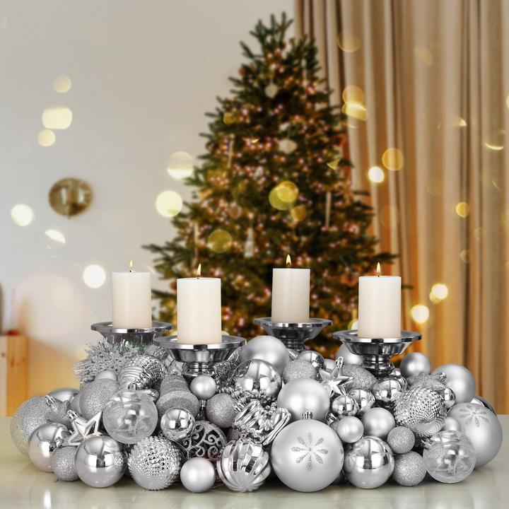 Produktbild Deuba Weihnachtsbaumkugeln (102 -teilig)